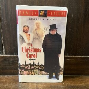 A Christmas Carol VHS (1984 George C. Scott) – Clamshell Edition